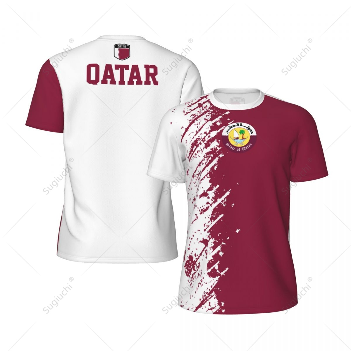 3D Printing Qatar - Эксклюзивная футболка с 3D-принтом флага Катара