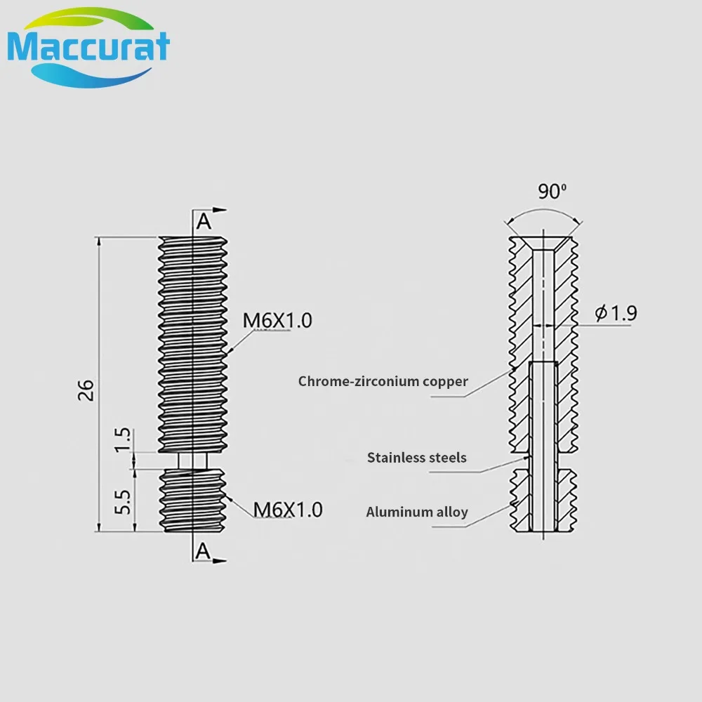 Горло MK8, медь, титановый спл – обзор и цена 3D Printing Industry